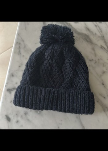 ZARA lacivert Kız çocuk Örgü Bere ve Boyunluk Seti - Görsel 3