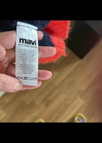 MAVİ Renkli Uzun Örgü Kadın Hırka - Görsel 5