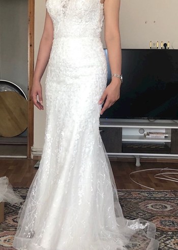 Beyaz balık gelinlik - Görsel 5