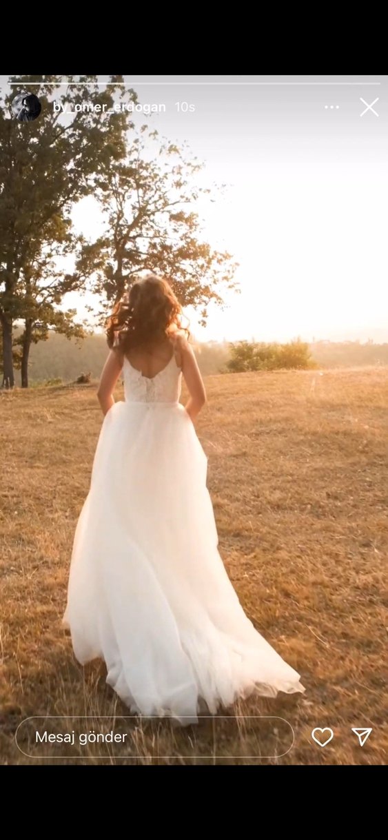 Beyaz balık gelinlik - Görsel 3