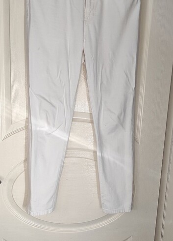 Zara Beyaz kot pantolon 