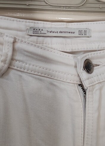 Zara Zara Beyaz kot pantolon 