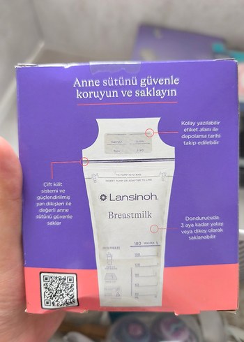 Lansinoh Anne Sütü Saklama Poşeti 25'li - Görsel 3