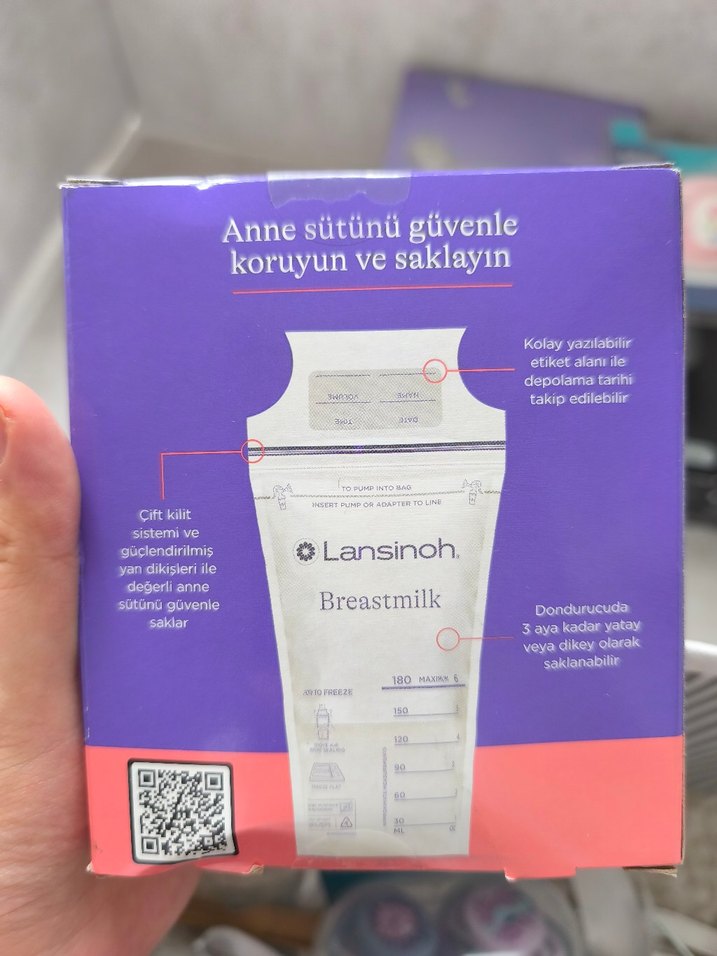 Lansinoh Anne Sütü Saklama Poşeti 25'li - Görsel 3