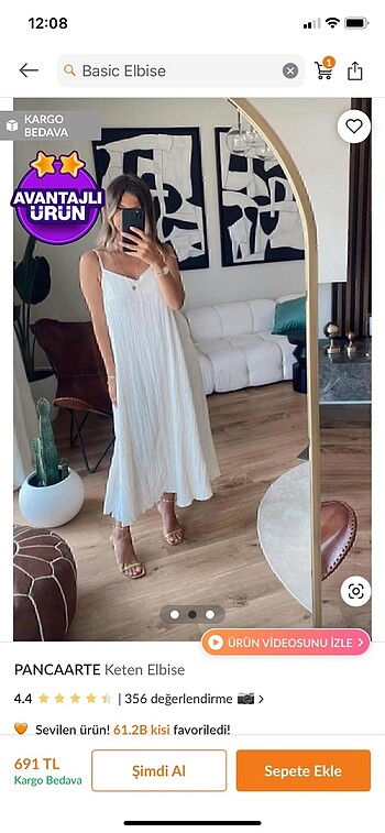 Mango Basic elbise