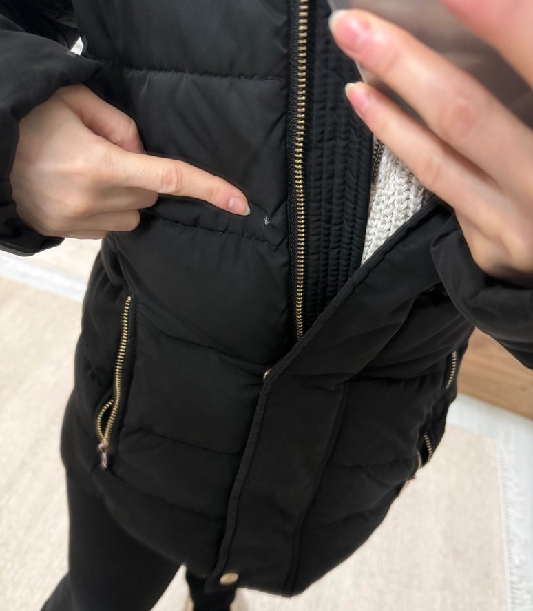 Kürklü Siyah Kadın Kışlık Mont - Görsel 4