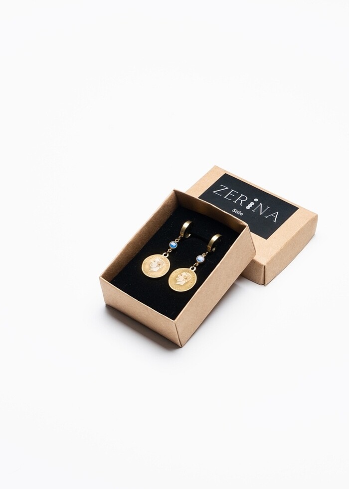 Zerina Mavi Cumhuriyet Küpe - Görsel 2