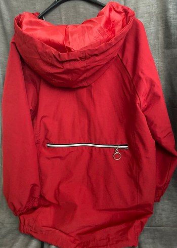 Kırmızı Fermuarlı Midi Kadın Ceket - Görsel 5