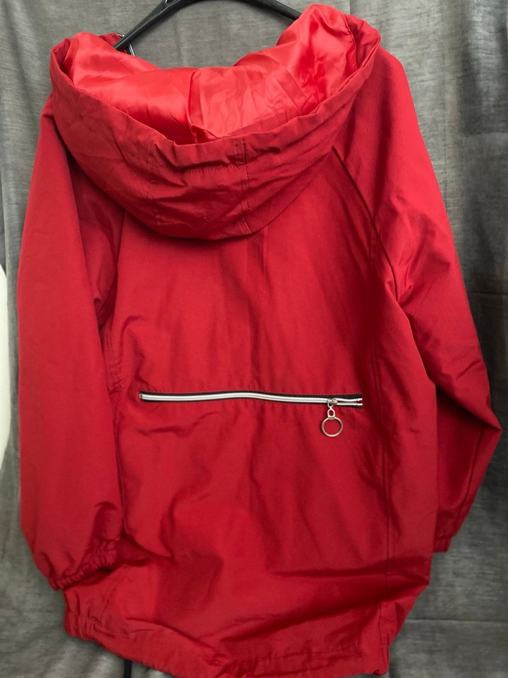 Kırmızı Fermuarlı Midi Kadın Ceket - Görsel 5