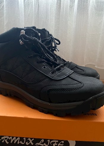 Siyah Erkek Lastik Bağcıklı Bot - Görsel 2