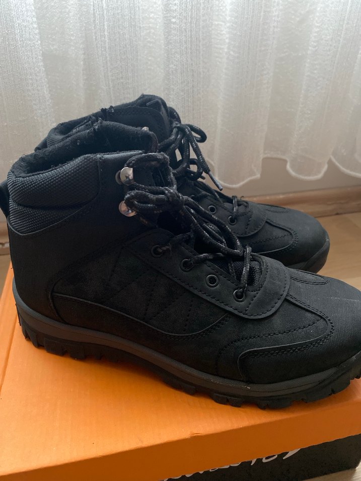 Siyah Erkek Lastik Bağcıklı Bot - Görsel 5