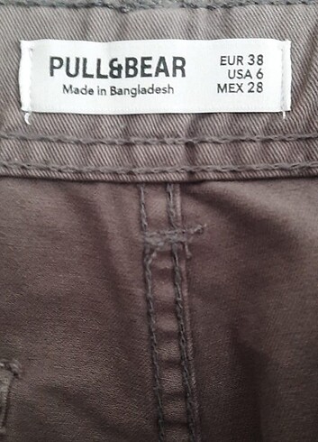 38 Beden PULL BEAR marka 38 beden kot pantolon