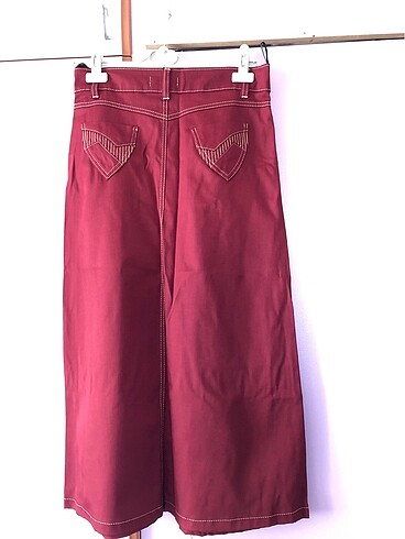 s Beden bordo Renk Kot bordo etek