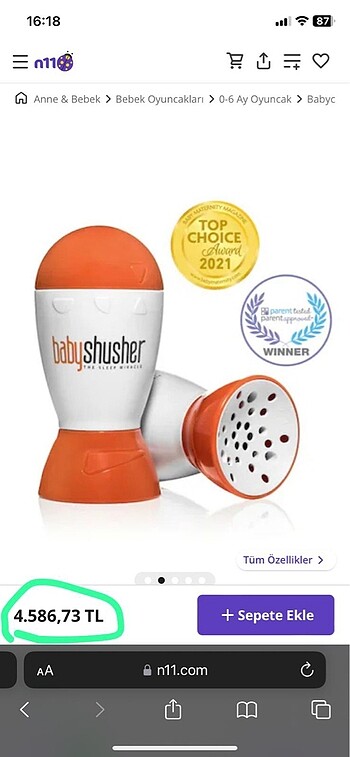 Baby Shusher Bebek Uyku Mucizesi