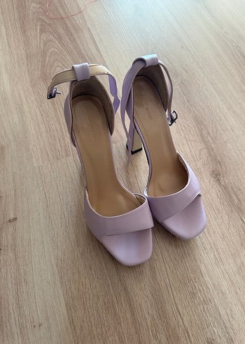 Mor Tokalı Kadın Topuklu Ayakkabı - Görsel 3