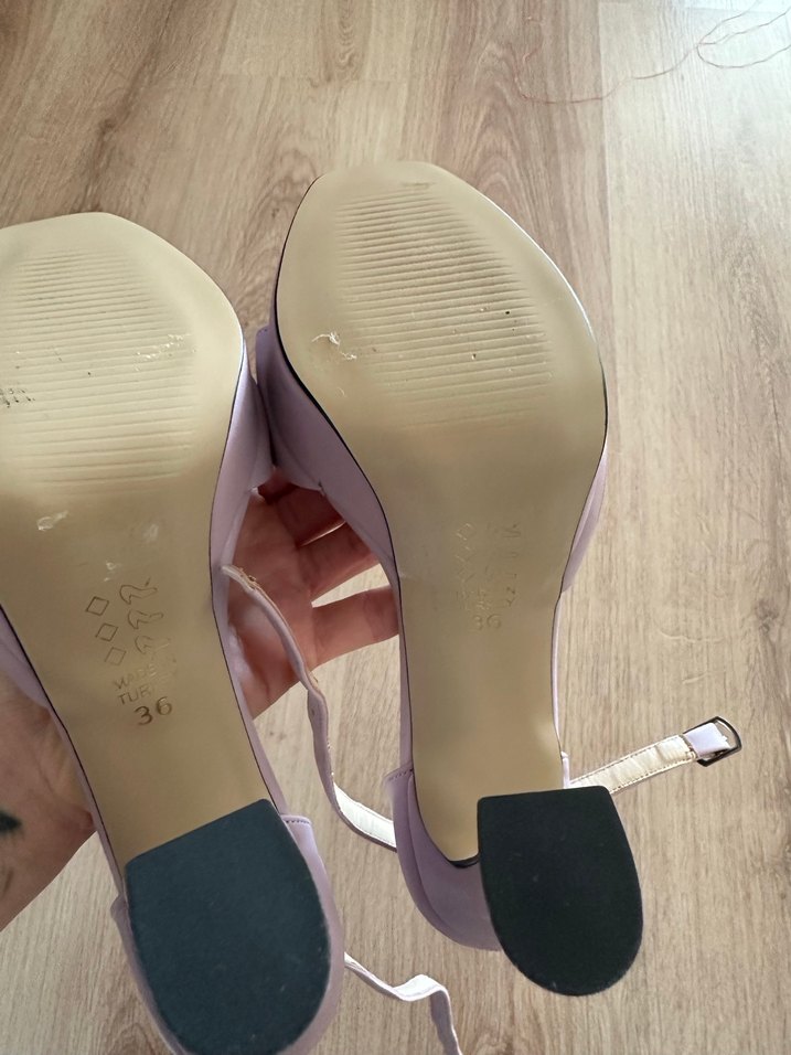 Mor Tokalı Kadın Topuklu Ayakkabı - Görsel 5