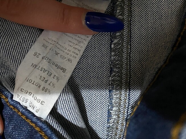 26 Beden mavi Renk Addax jean