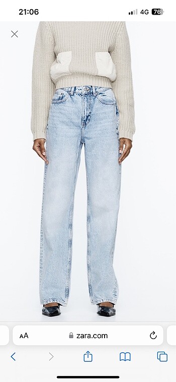 Zara Z1975 Straight Fit Jean