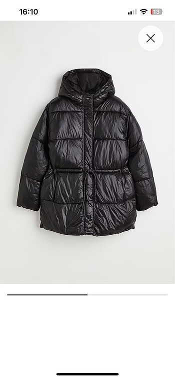 H&M Siyah Şişme Mont