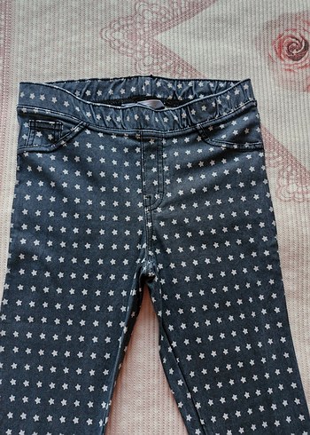 H&M Kız Çocuk Füme yıldız Desenli tayt