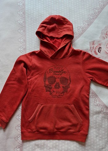 Koyu Kırmızı Erkek Çocuk Sweatshirt