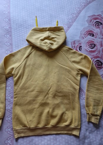 Diğer Sarı Kapüşonlu Kız Sweatshirt