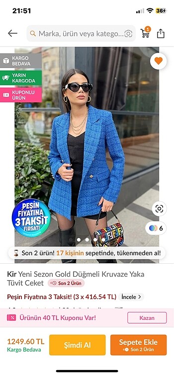 Blazer ceket