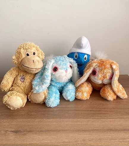 4 adet peluş