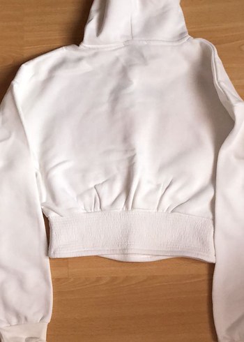 Bershka Beyaz korseli Sweatshirt