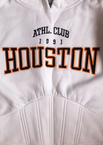 s Beden Beyaz korseli Sweatshirt