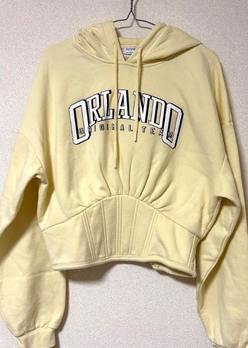 Bershka Sarı korseli Sweatshirt