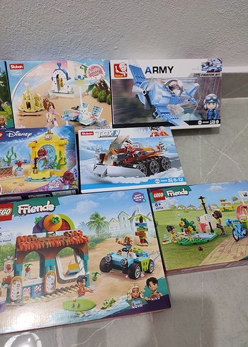 Beden lego ve sluban marka çeşit setler