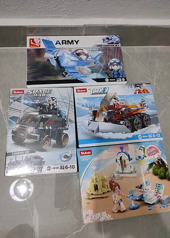 Beden Renk lego ve sluban marka çeşit setler