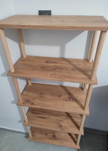 Çok amaçlı 5 Katlı Ahşap raf - Görsel 5