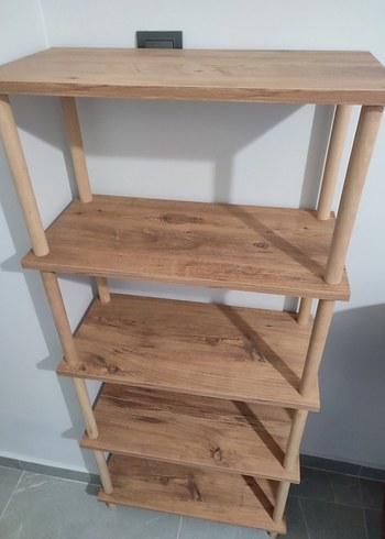 Çok amaçlı 5 Katlı Ahşap raf - Görsel 7