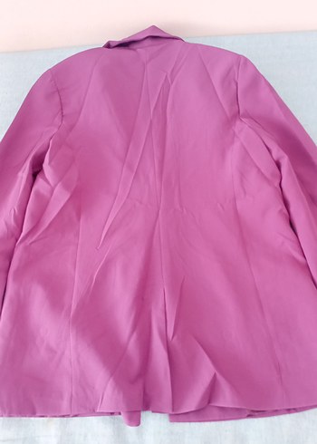 s Beden mor Renk Mor Düğmeli Kadın Blazer Ceket