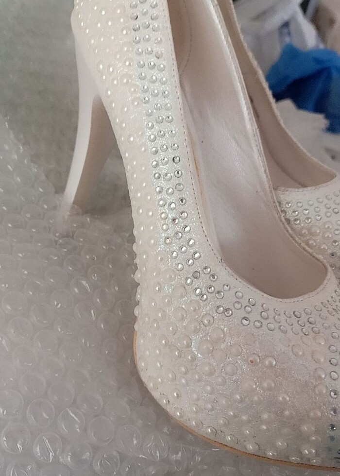 Topuklu gelin ayakkabısı  - Görsel 5