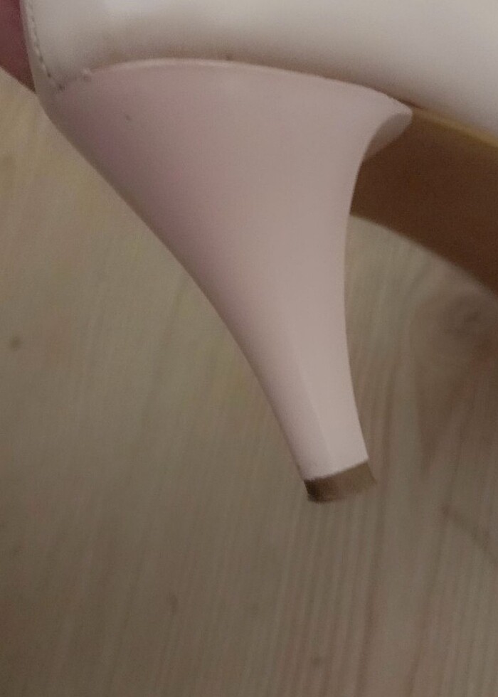 Toz pembe topuklu ayakkabı  - Görsel 3