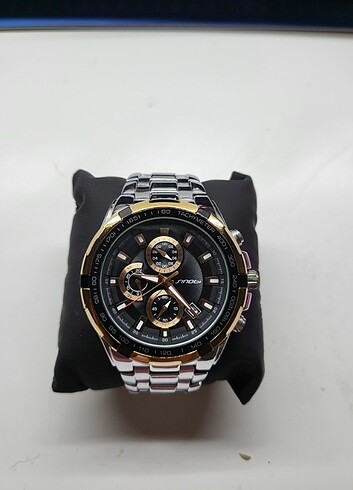 Erkek rose gold ve gumus celik saat