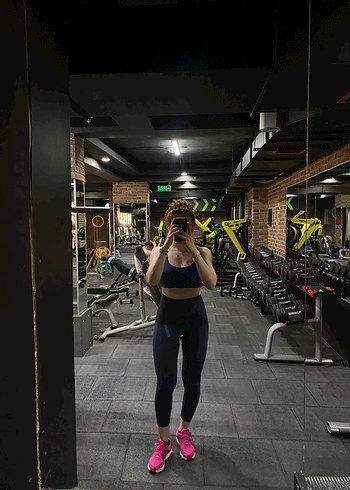Spor için Koyu mavi Kadın Tayt