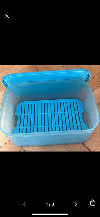 Tupperware ızgaralı sera sebzelik star 4.3 litre