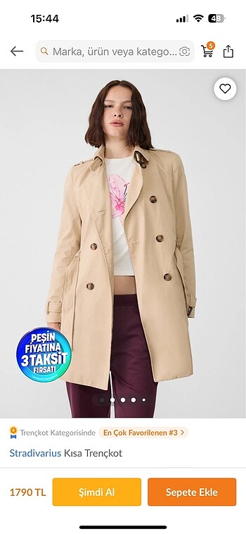 Stradivarius trençkot