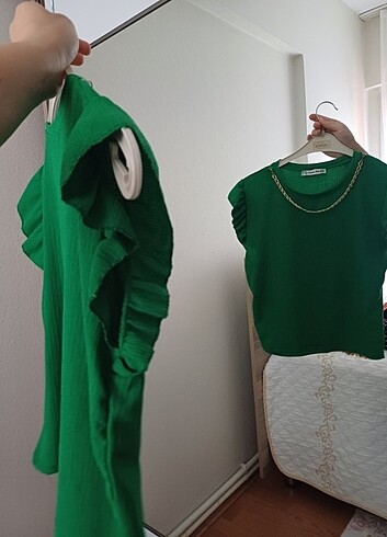 42 Beden yeşil Renk Kadın bluz