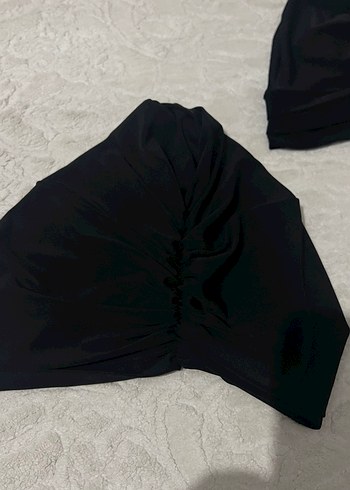 Kadın Siyah Pileli Gotik Şal bone 3 ayrı model - Görsel 3