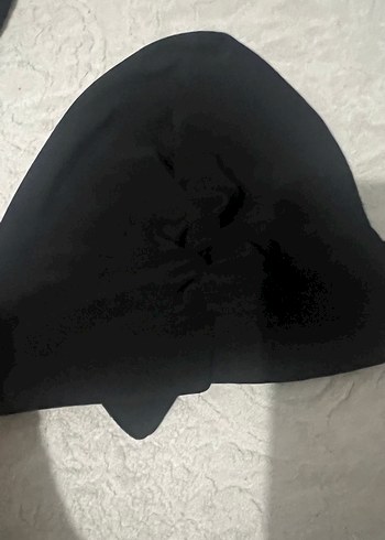 Kadın Siyah Pileli Gotik Şal bone 3 ayrı model - Görsel 6