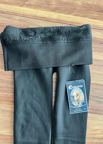 Siyah  içi yün lü  Tayt - Rahat ve Sıcak - Görsel 3