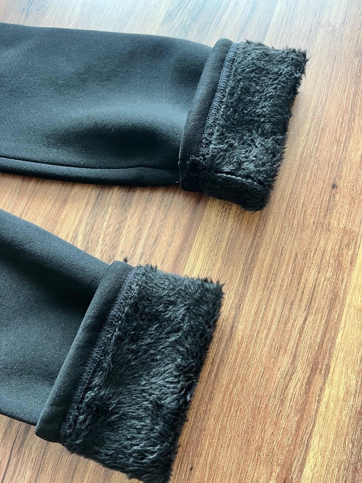 Siyah  içi yün lü  Tayt - Rahat ve Sıcak - Görsel 2