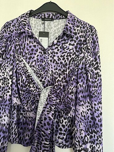Trendyol & Milla Milla şifon leopar gömlek