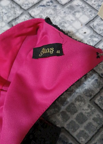 Straplez Pembe Uzun Abiye Elbise - Görsel 3