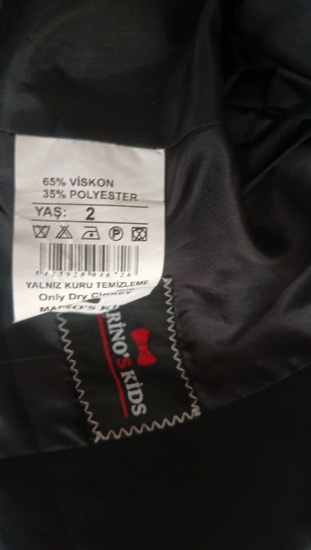 Erkek Çocuk Siyah Düğmeli Gotik Kaban - Görsel 2